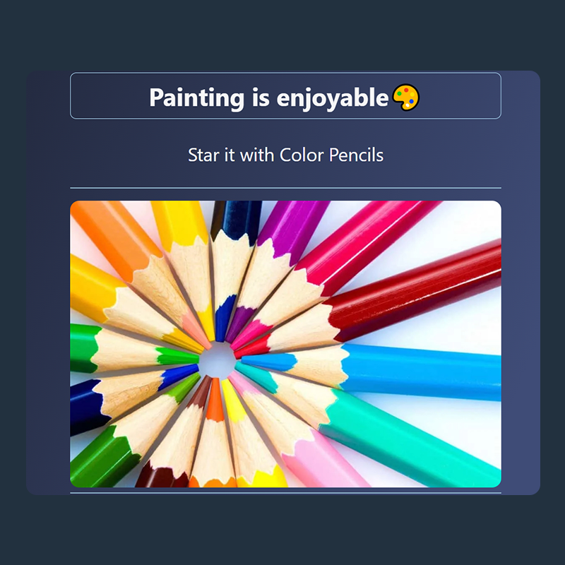 Zahra's Color pencils app preview